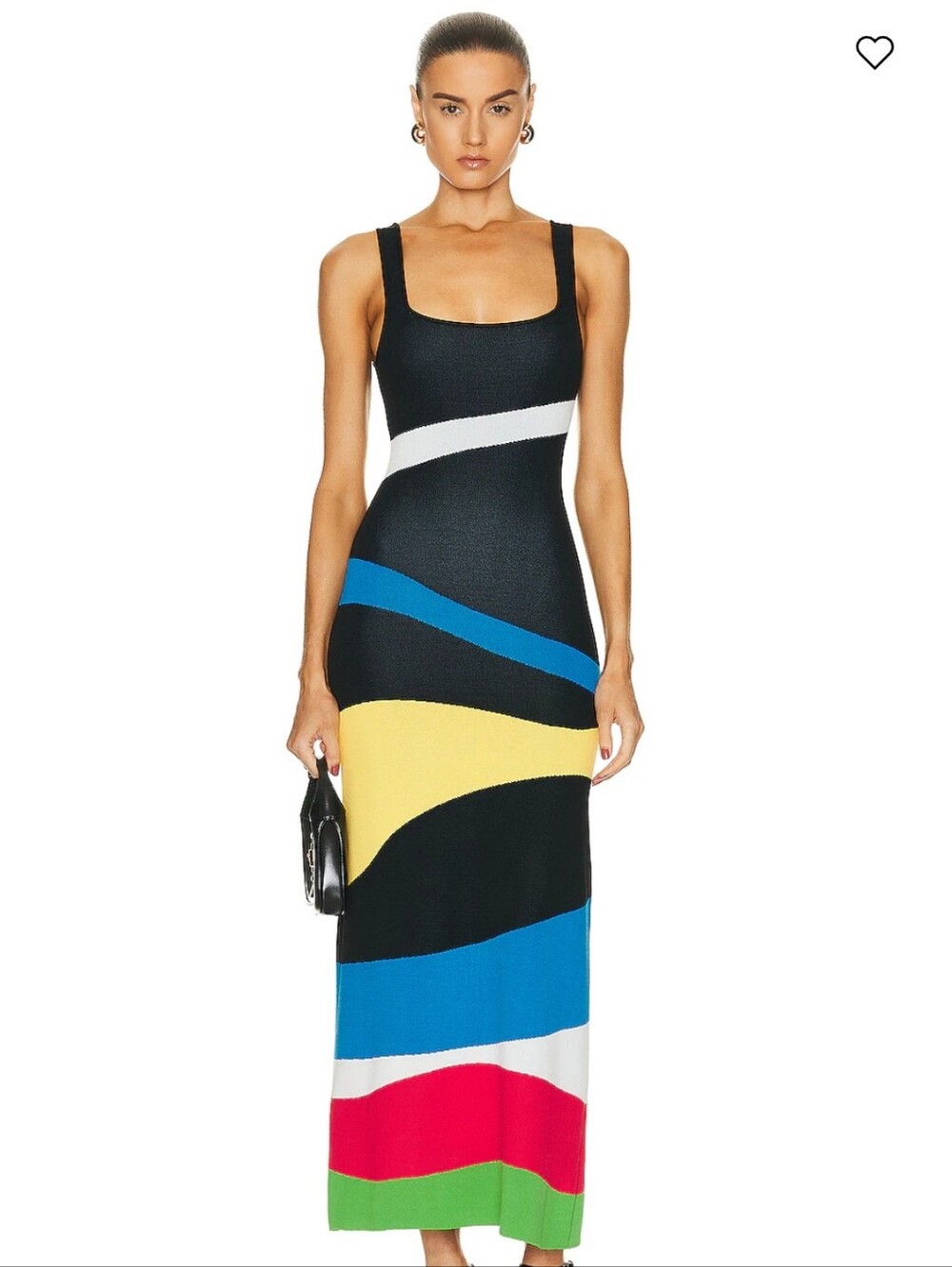 STAUD Katie Colorblock Knit Midi Dress NWOT! Size Small